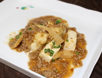 厚揚げ 麻婆竹の子ソース
