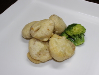 煮れんこんと鶏の重ね揚げ