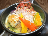 生鮭と野菜の蒸し焼き みそ仕立て
